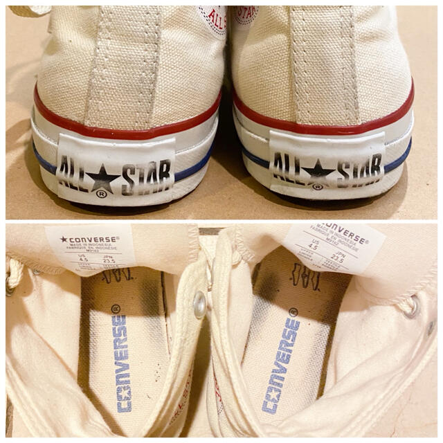 CONVERSE(コンバース)のコンバース CANVAS ALL STAR HI ホワイト 23.5cm レディースの靴/シューズ(スニーカー)の商品写真