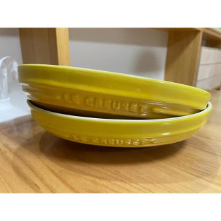 ルクルーゼ(LE CREUSET)のルクルーゼ　オーバルボール　23cm  ディジョンイエロー　2枚セット(食器)