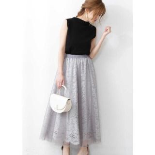 プロポーションボディドレッシング(PROPORTION BODY DRESSING)のプロポーションボディドレッシング♡コードレースチュールスカート👗(ひざ丈スカート)