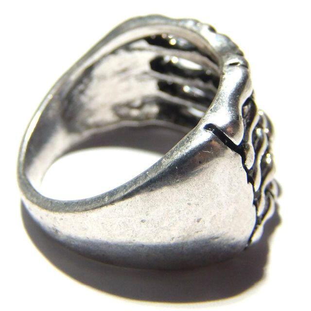 送料無料　スカル　ドクロ　指　骨　ボーン　リング　指輪　25号　メンズ　中指 メンズのアクセサリー(リング(指輪))の商品写真