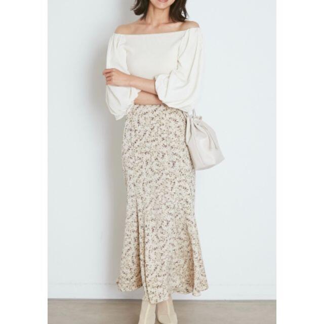 SNIDEL - 早い者勝ち❣️完売❣️スナイデル　パフスリーブオフショルニットプルオーバー