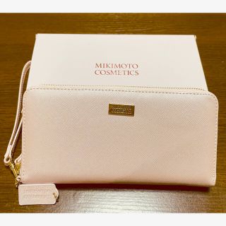 ミキモトコスメティックス(MIKIMOTO COSMETICS)の【新品】ミキモト　長財布　財布　ピンク　ラウンドファスナー(財布)