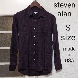 スティーブンアラン(steven alan)のsteven alan ストライプシャツ Sサイズ Women(シャツ/ブラウス(長袖/七分))