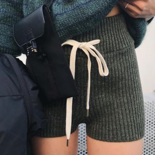 juemi ニットショートパンツ-