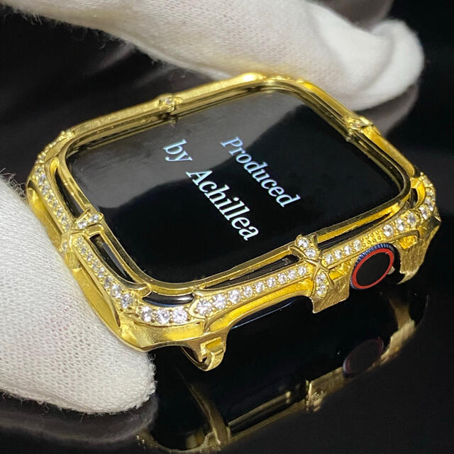 アップルウォッチ用カスタムダイヤカバー　シルバー925 Matte finish メンズの時計(腕時計(デジタル))の商品写真