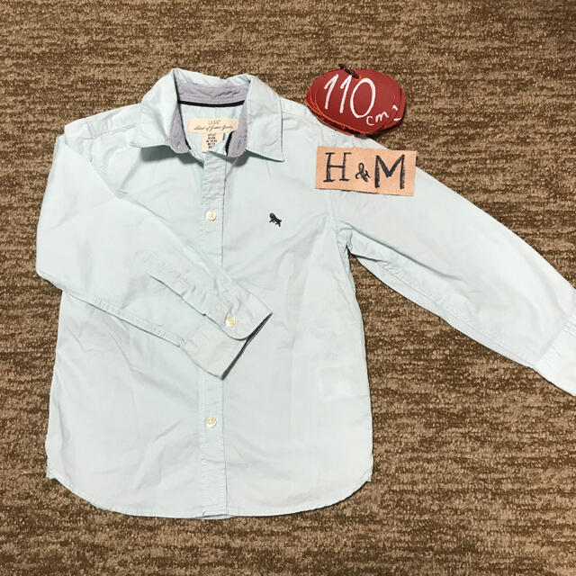 H&M(エイチアンドエム)のH&M 110㎝　カラーシャツ キッズ/ベビー/マタニティのキッズ服男の子用(90cm~)(Tシャツ/カットソー)の商品写真