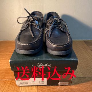 パラブーツ(Paraboot)の送料込み Paraboot バース BARTH ネイビー UK8(デッキシューズ)