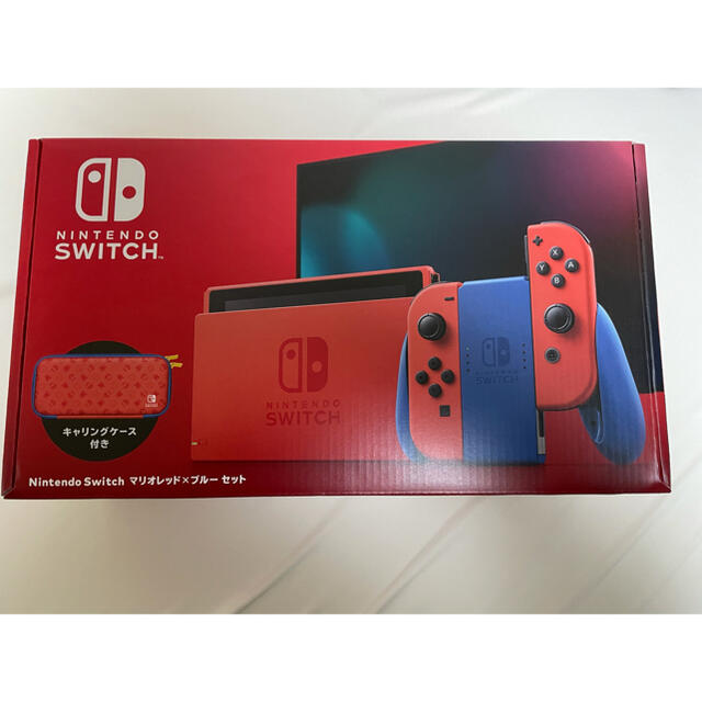 【新品未開封】Nintendo Switch 本体 マリオレッド×ブルー保証