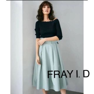 フレイアイディー(FRAY I.D)の★新品タグ付き★FRAY ID フレアスカートコンビワンピ　 S(ロングワンピース/マキシワンピース)