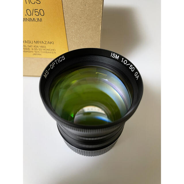 LEICA(ライカ)の宮崎光学　MS-OPTICS  ISM 50mm F1.0 Black(M) スマホ/家電/カメラのカメラ(レンズ(単焦点))の商品写真