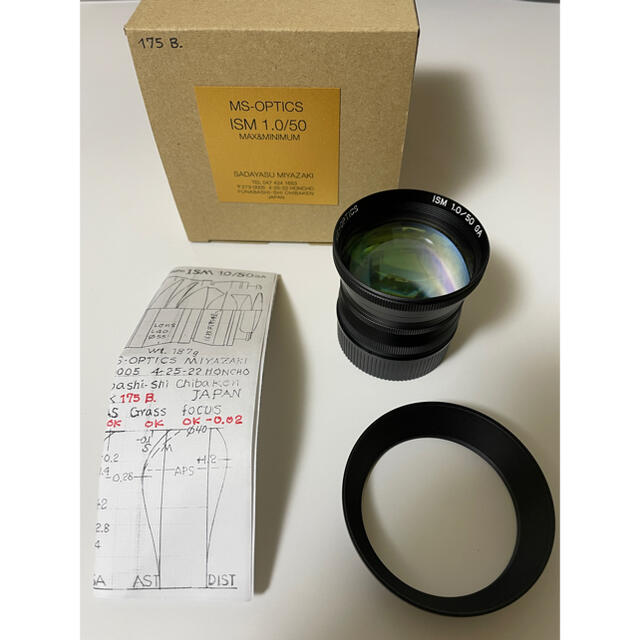 LEICA(ライカ)の宮崎光学　MS-OPTICS  ISM 50mm F1.0 Black(M) スマホ/家電/カメラのカメラ(レンズ(単焦点))の商品写真