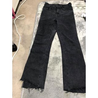 ドゥーズィエムクラス(DEUXIEME CLASSE)のMOTHER FADED BLACK INSIDER CROP 25サイズ(クロップドパンツ)