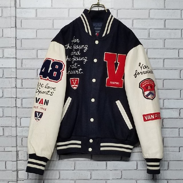 VAN Jacket   VANヴァン レザー スタジャン フルデコ ビンテージ