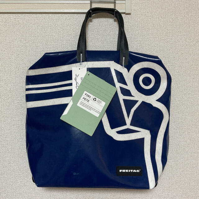 タグ付 新品 freitag pete ピート 青 イラスト リュック トート