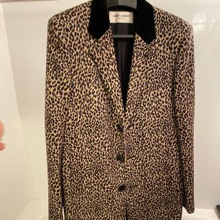 サンローラン(Saint Laurent)のケリングタグ付き　エディ期　サンローラン　チェスターコート(チェスターコート)