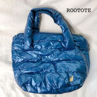 ルートート(ROOTOTE)のROOTOTE ルートート トートバッグ　メタリック　ブルー(トートバッグ)