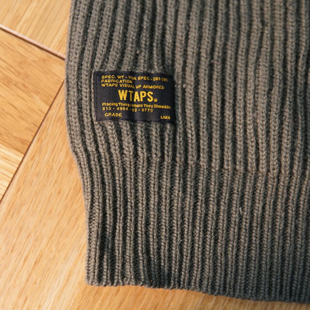 W)taps(ダブルタップス)の名作 wtaps ダブルタップス コマンドセーター size3 カーキ メンズのトップス(ニット/セーター)の商品写真