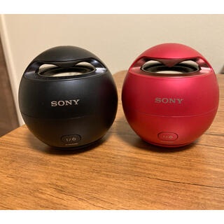 ソニー(SONY)のSONY スピーカー　SRS-X1  2個（ブラック、ピンク）(スピーカー)