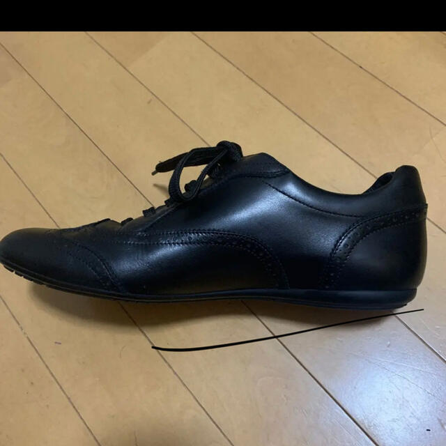 LOUIS VUITTON ♯GO0086 ウィングチップレザースニーカー 黒 LOUIS VUITTON ♯GO0086 ウィングチップレザースニーカー 黒