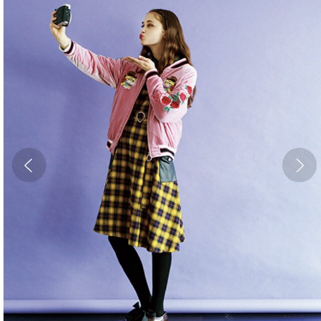 生産完了商品 aymmy in the batty girls チェック シャツ ワンピース 通販 エイミーインザバッティーガール シャツワンピース 総柄 Mサイズ ロング