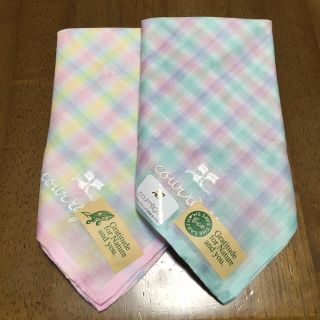 クレージュ(Courreges)のcourreges ハンカチ２枚組 新品(ハンカチ)