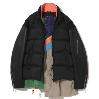 カラー(kolor)のundercover kolor 30th レザースリーブ　カラー　ダウン　4(ダウンジャケット)