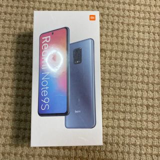 新品未使用Xiaomi Redmi Note 9S 64GB 4GB ブルー(スマートフォン本体)