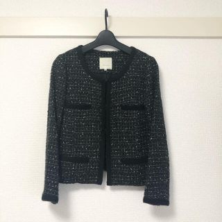 スピックアンドスパン(Spick & Span)のSpick and Span ジャケット ツイード(ノーカラージャケット)