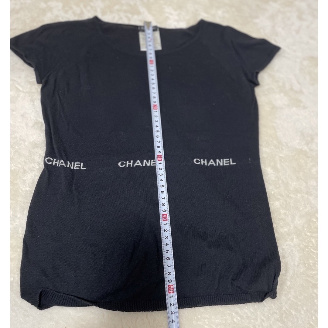 CHANELフレンチスリーブcottonニット38size