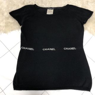 シャネル(CHANEL)のCHANELフレンチスリーブcottonニット38size(ニット/セーター)