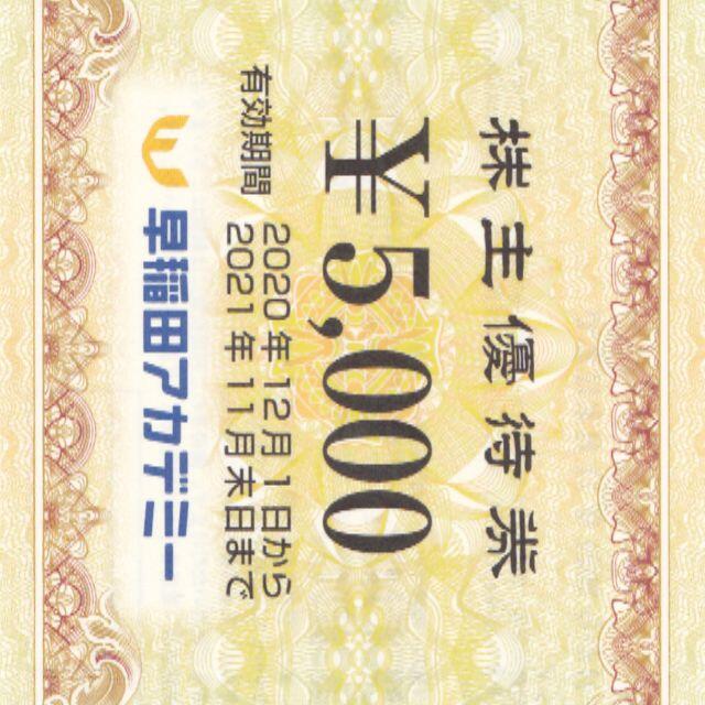 早稲田アカデミー 株主優待券 30000円分 優待券/割引券 早稲田アカデミー 株主優待券 30000円分 優待券/割引券