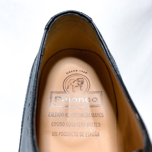 Palanco(パランコ)の■定4.4万 パランコ レースアップシューズ 38 24 ウイングチップ 黒 レディースの靴/シューズ(ローファー/革靴)の商品写真