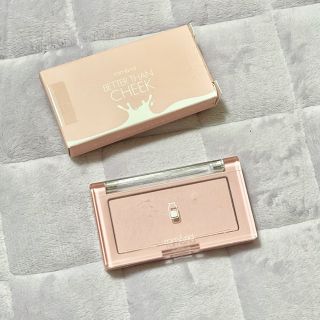 エチュードハウス(ETUDE HOUSE)の新品 romand ロムアンド  ベターザンチーク W02ストロベリーミルク(チーク)