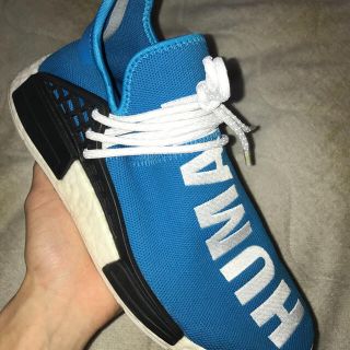 アディダス(adidas)のヒューマンレース　青(スニーカー)