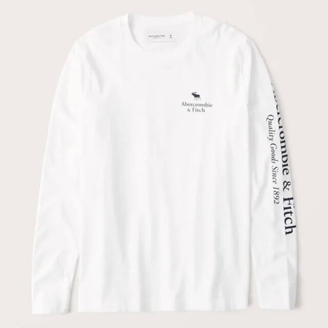 Abercrombie&Fitch(アバクロンビーアンドフィッチ)の《新品》アバクロ　長袖グラフィックロゴTシャツ　wi メンズのトップス(Tシャツ/カットソー(七分/長袖))の商品写真