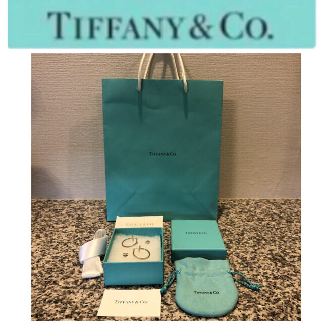 Tiffany & Co.(ティファニー)の【正規店お磨仕上済・超レアな国内廃盤品】ティファニー　Tワイヤー　フープ　ピアス レディースのアクセサリー(ピアス)の商品写真