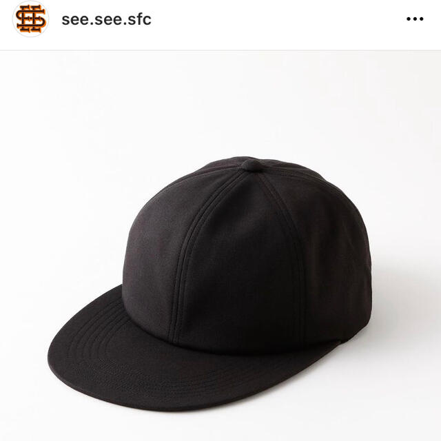 SEE SEE " Simple Cap "BLACK状態