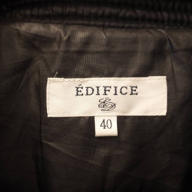 EDIFICE(エディフィス)のEDIFICE エディフィス ライダースナイロンジャケット メンズのジャケット/アウター(ライダースジャケット)の商品写真