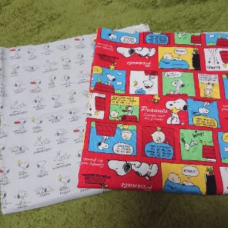 スヌーピー(SNOOPY)のスヌーピー生地2枚セット(生地/糸)