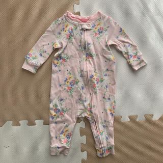 ベビーギャップ(babyGAP)のbabyGAP ベビーギャップ ロンパース 60cm ピンク 花柄(ロンパース)