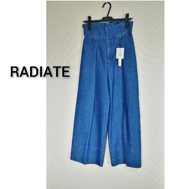 SCOT CLUB(スコットクラブ)の定価13000円 RADIATE ハイウエスト デニム  ワイドパンツ レディースのパンツ(デニム/ジーンズ)の商品写真