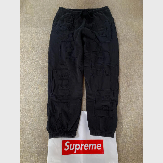 20SS supreme cutout letters sweatpant