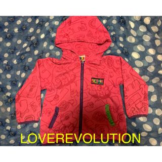 ラブレボリューション(LOVE REVOLUTION)のパーカー ピンク　100cm  LOVEREVOLUTION(ジャケット/上着)