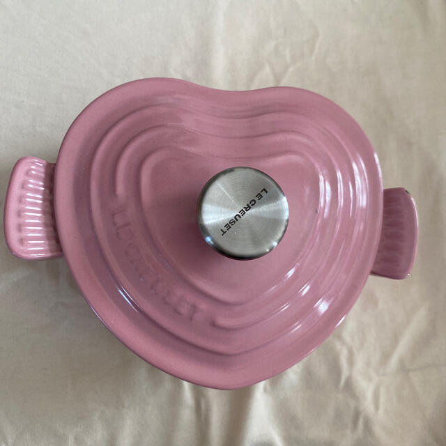 値下げ LE CREUSET ルクルーゼ 鍋 ハート ピンクインテリア/住まい/日用品