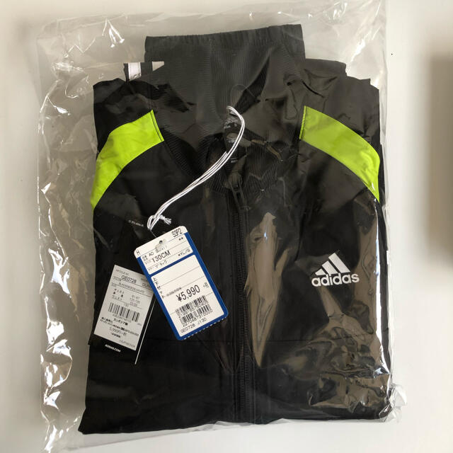 adidas(アディダス)の最終【値下げ】新品 アディダスジャージ上下　130cm  ブラック キッズ/ベビー/マタニティのキッズ服男の子用(90cm~)(その他)の商品写真