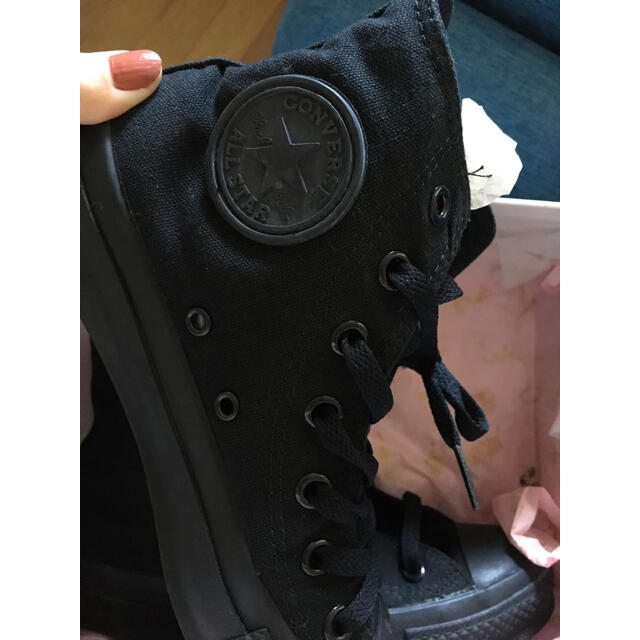 CONVERSE(コンバース)のコンバース　ブラック　23.5 レディースの靴/シューズ(スニーカー)の商品写真