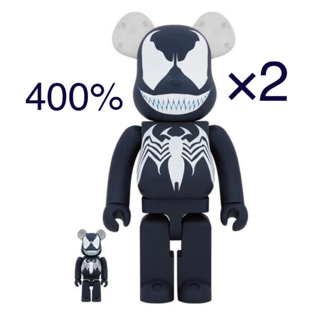 豪華 MEDICOM TOY - BE@RBRICK VENOM ヴェノム 100％ & 400％ 2個