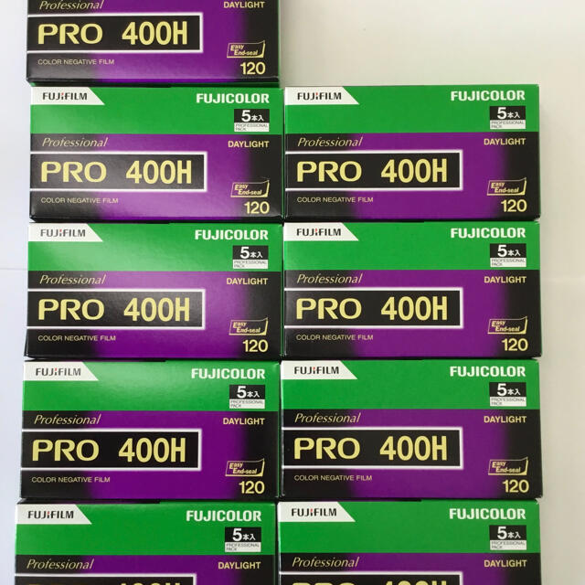 FUJIFILM PRO400H 120フィルム5本パック2個セット　新品未開封種類フィルムのみ