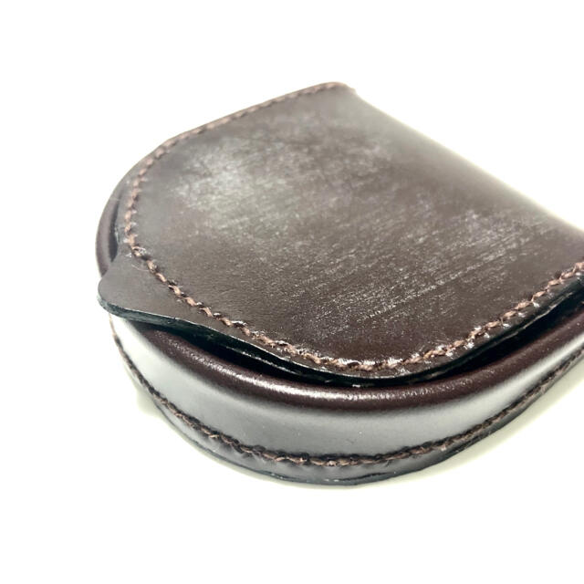 ☆ブライドルレザー 馬蹄型コインケース 焦茶 | bombaytools.com