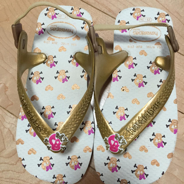 havaianas(ハワイアナス)のハワイアナスbabyビーサン16.5cm キッズ/ベビー/マタニティのキッズ靴/シューズ(15cm~)(サンダル)の商品写真